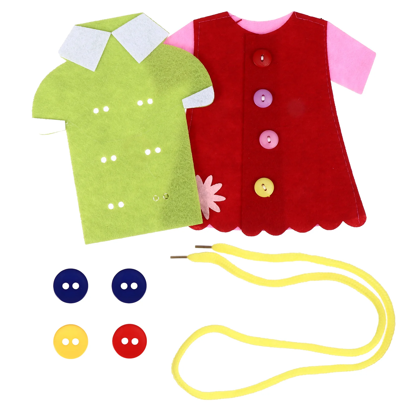 2Pcs Nähen Taste Lernen Spiel Sicher Pädagogisches Puzzle Frühen Kindheit Feinmotorik Entwicklung Hand Auge Koordination