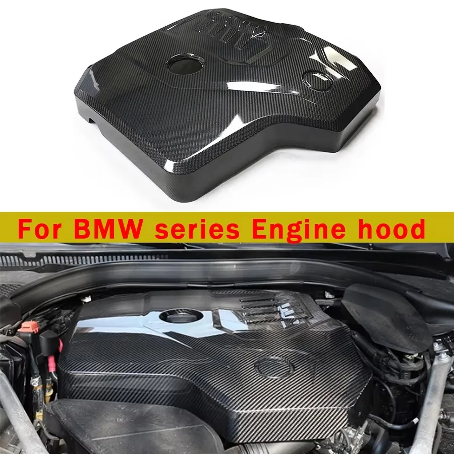 For BMW series X3 G01 G08 X4 G02 X6 G06 X5 G05 Carbon fiber engine hood B48 2.0T 4-cylinder engine hood cover Car Accessories