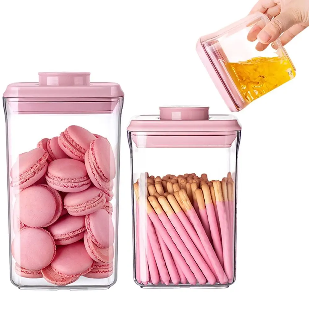 Food Grade Airtight Food Storage Containers Sealed Detachable Kitchen Storage Jar with Lids Leak-proof One Button Opening