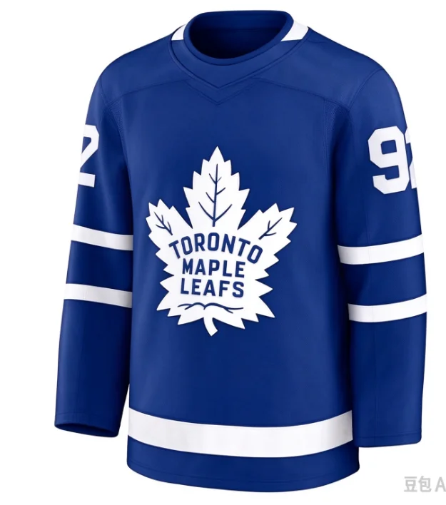 Unisex Toronto Ice Hockey Jersey, Maple Leafs 92 McKenna Long Sleeve Hockey Uniform, Men Women Sports Fan Game Training Top