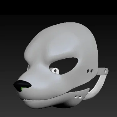 3D Printing Kemono Movable Jaw Base Mask Realistic Style Fursuit Headbase Furry Cosplay Costumes Accessories Kigurumi Base Mask