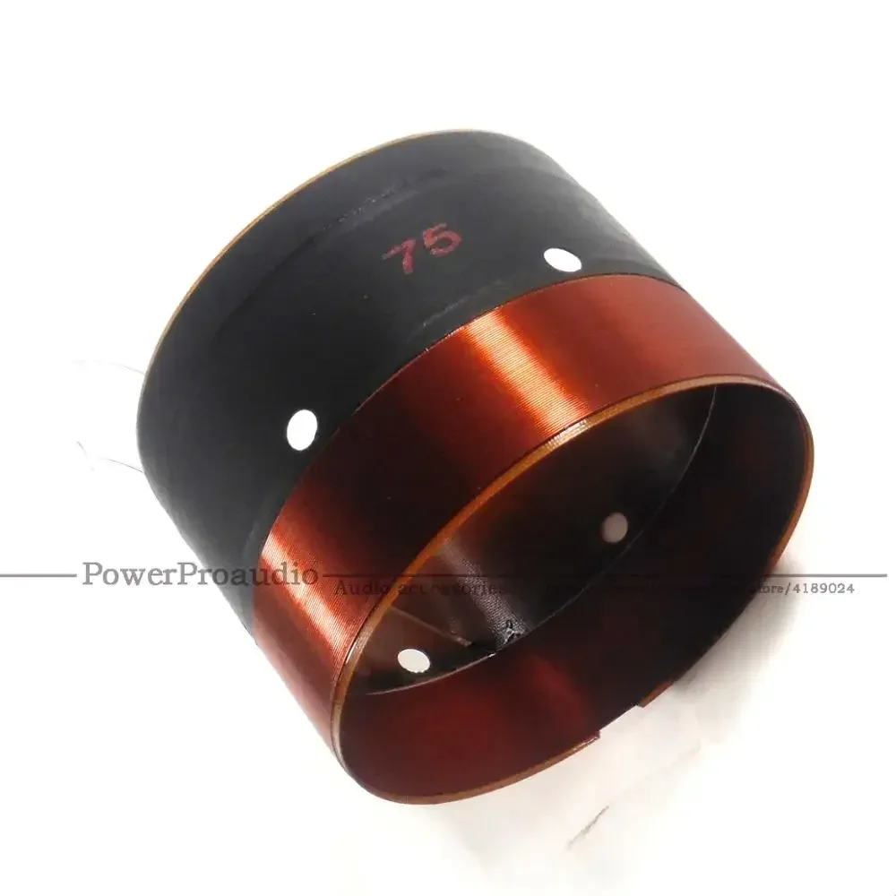 woofer de bobina de voz de baixo de 75mm com furo de saída de ar de som para alto-falante subwoofer de 12 polegadas-18 polegadas 8ohm entrada/saída