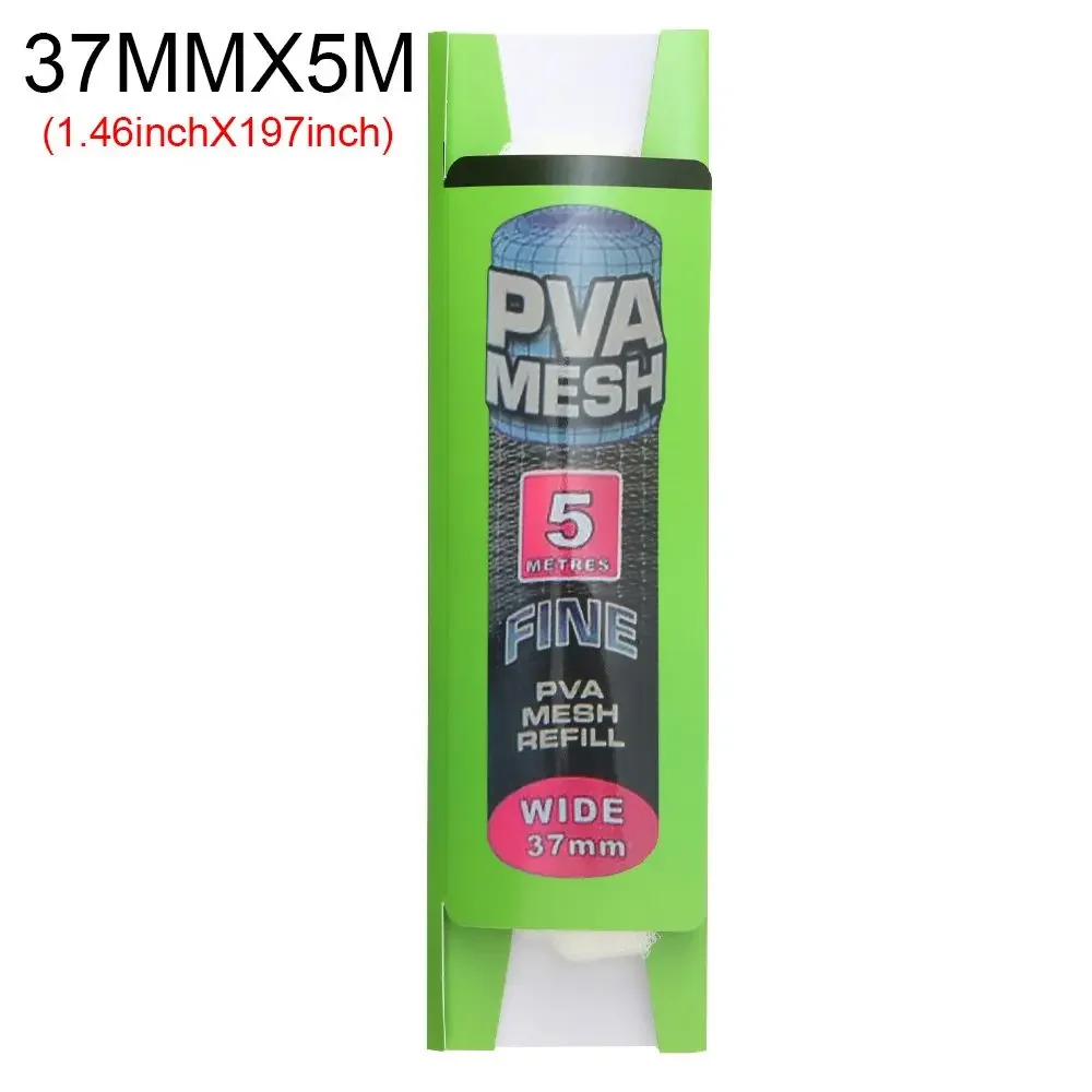 5M PVA Durchmesser 25/37/44mm Wasser auflösen Mesh Angeln Wasser löslich mesh Karpfen Grob Angeln locken tasche Angeln Zubehör