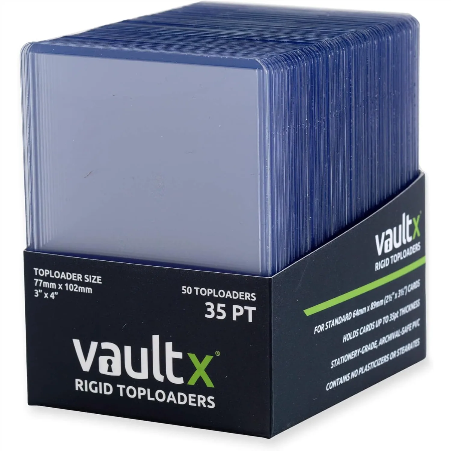 

Toploaders 35pt (50 Pack), 3"x4" Seamless Clear Rigid Card Holders for Trading Cards TCG Protection