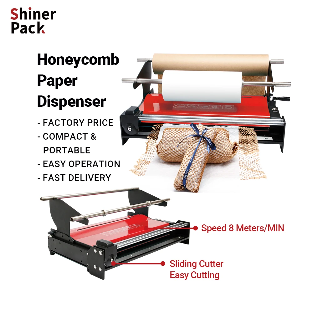 Honeycomb Paper Cutting Machine Renewable Automatic Honeycomb Paper Dispenser Kraft Honeycomb Wrapping Paper Machine
