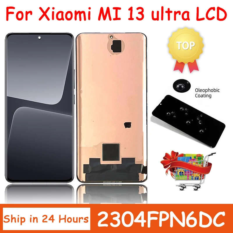 6.73“AMOLED For Xiaomi 13 Ultra 2304FPN6DC LCD Display Touch Screen Digitizer Assembly For MI 13 Ultra  2304FPN6DG Display