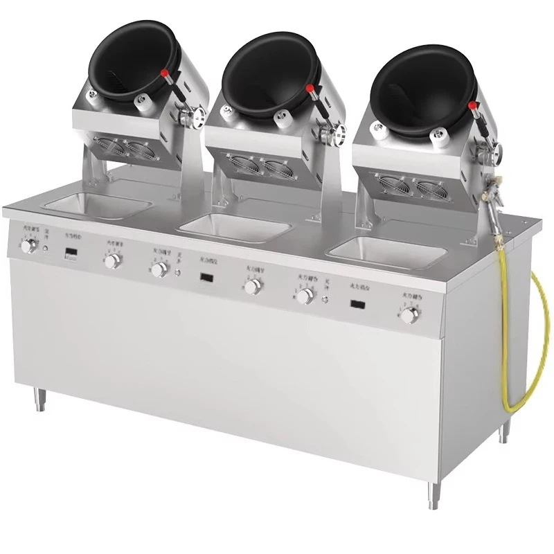 Intelligent Cooking Robot Restaurant Electric Non Stick Stir Fry Automatic Wok Induction Machine for Commercial Kitchen Custom