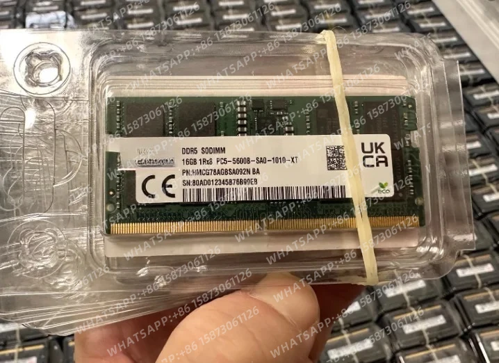 16GB 1Rx8 PC5-5600B-SA0-1010-XT ① Para 16G 1RX8 PC5-5600B-SA0-1010-XT DDR5 memoria para portátil