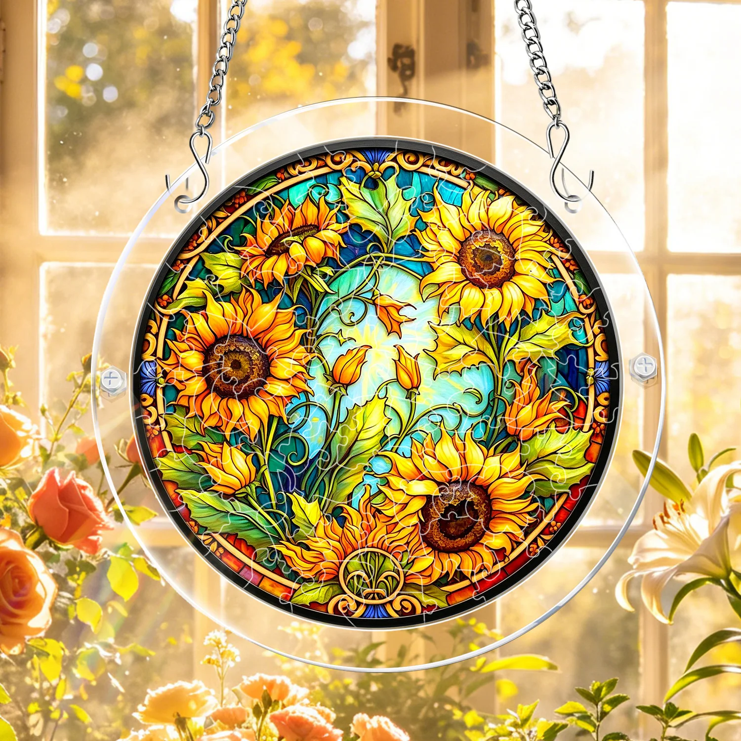 Lighting Effect Home Decor - Attrape-soleil en acrylique à suspendre à