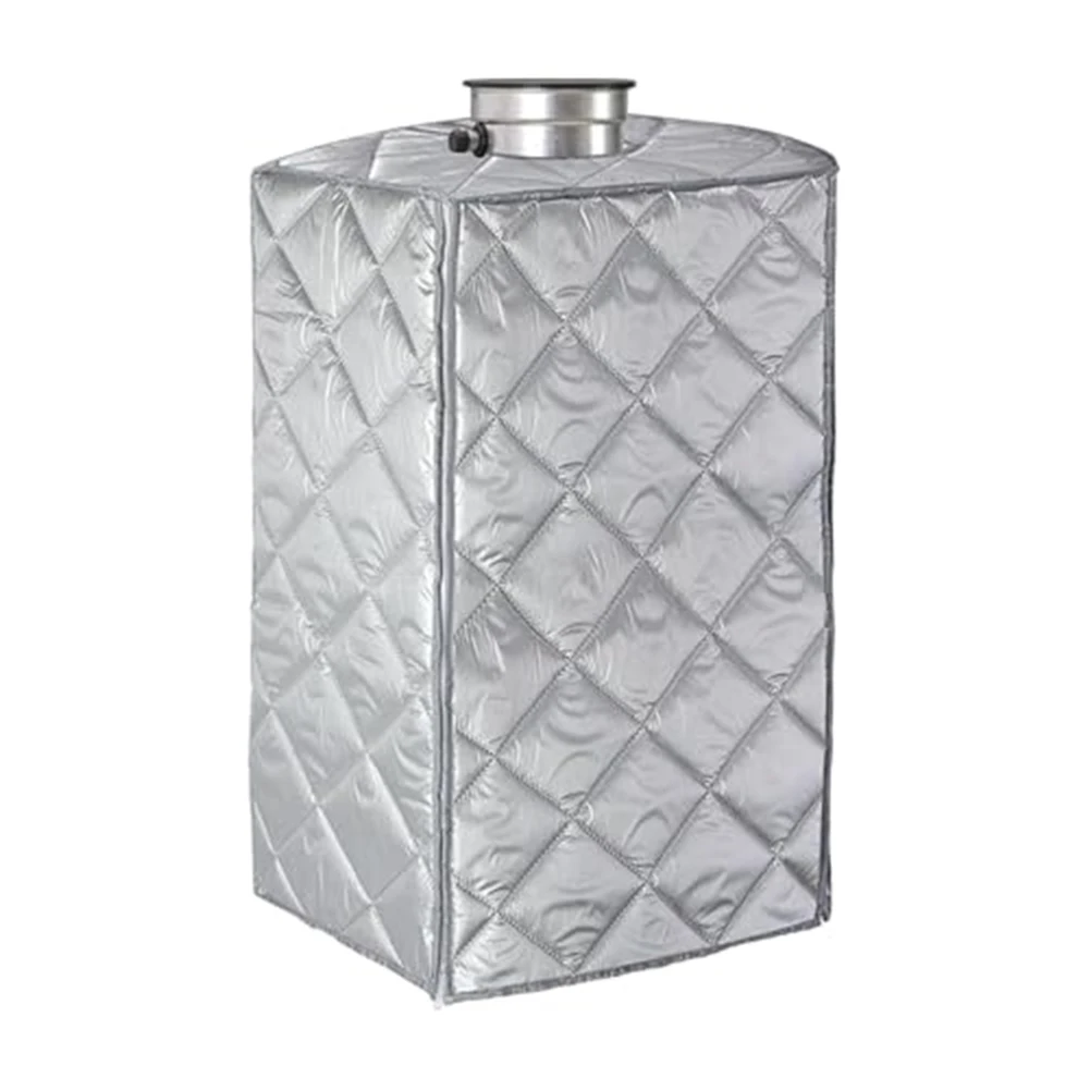 Water Heater Cover for Outdoor Tankless Systems 29.5 x 19.2 x 14 in Silver Oxford Cloth Weather Resistant Dustproof Protection