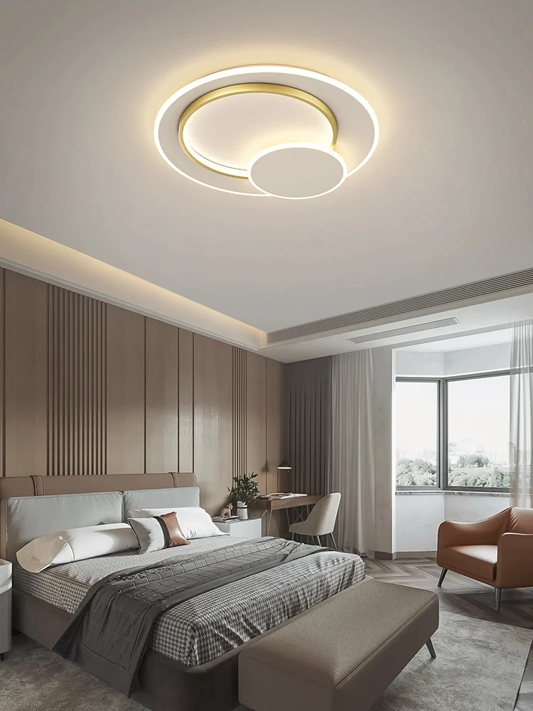 Modern Bedroom Ceiling Light LED Lighting Nordic Simple Master Bedroom Study Room Hall Circular Home Decorate Lighting Fixtures