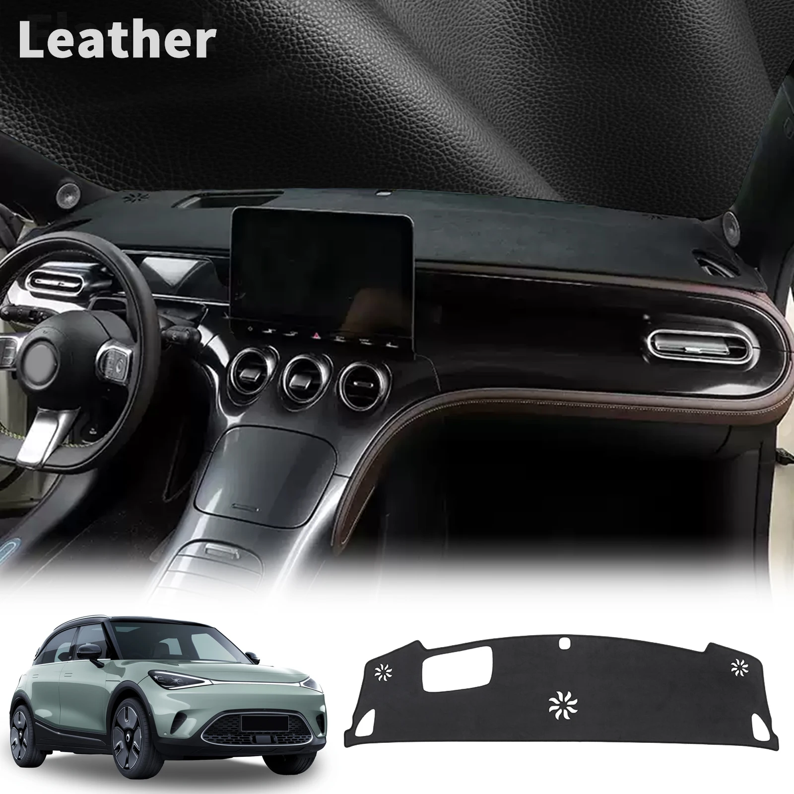 

Car Dashmat Dashboard Cover Pad for Benz SMART #1#3 Brabus Smart 1 Smart 3 DashMat Sunshade Protective Carpet Accessories