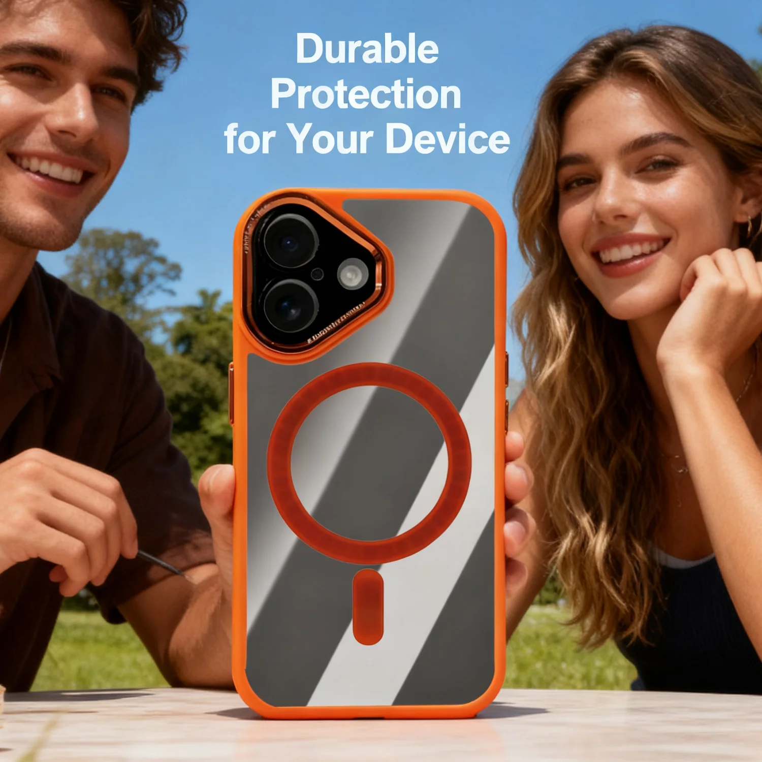 2025 17PM Magnetic Transparent Case for IPhone 17/17 ProMax/17Pro/17Air Magnet Phone Cover with Plating Camera Protector Bumper