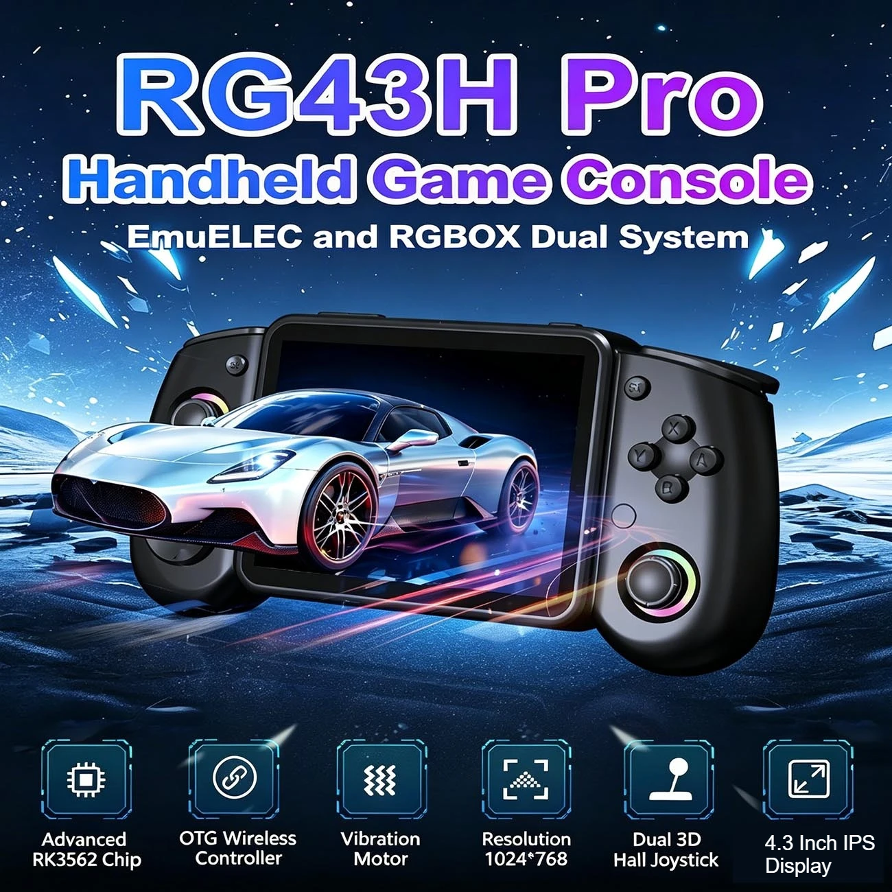 Gaming Console Options - 2026 Neue RG43H Pro Open-Source Handheld-Spielkonsole
