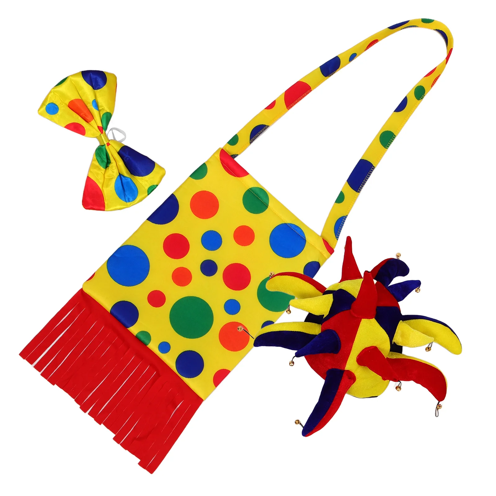 

1 set Bowtie Bag Funny Performance Adult Party Carnival Halloween Festival Clown Hat Clown Hat Prop Costume Accessories
