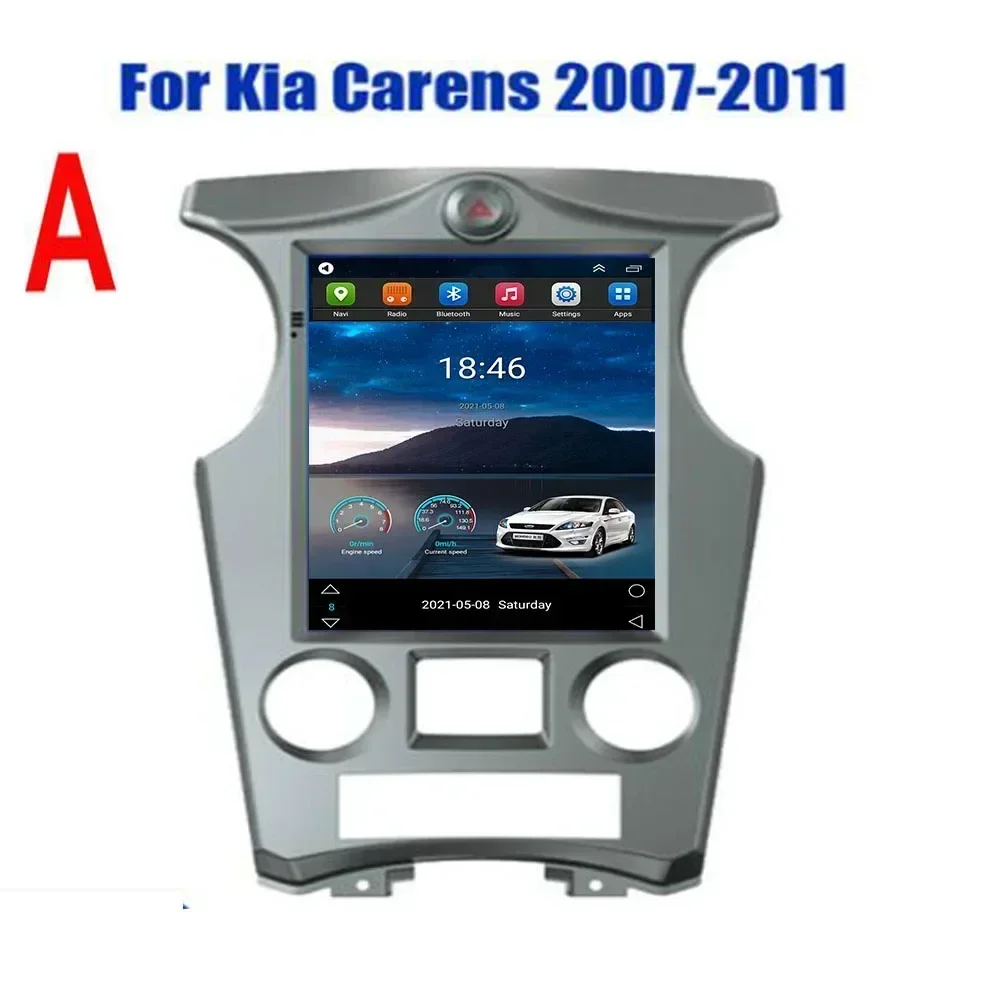 For Tesla Style 2Din Android 13 Car Radio For KIA carens 2007 -2050 Multimedia Video Player GPS Stereo Carplay DSP RDS Camera