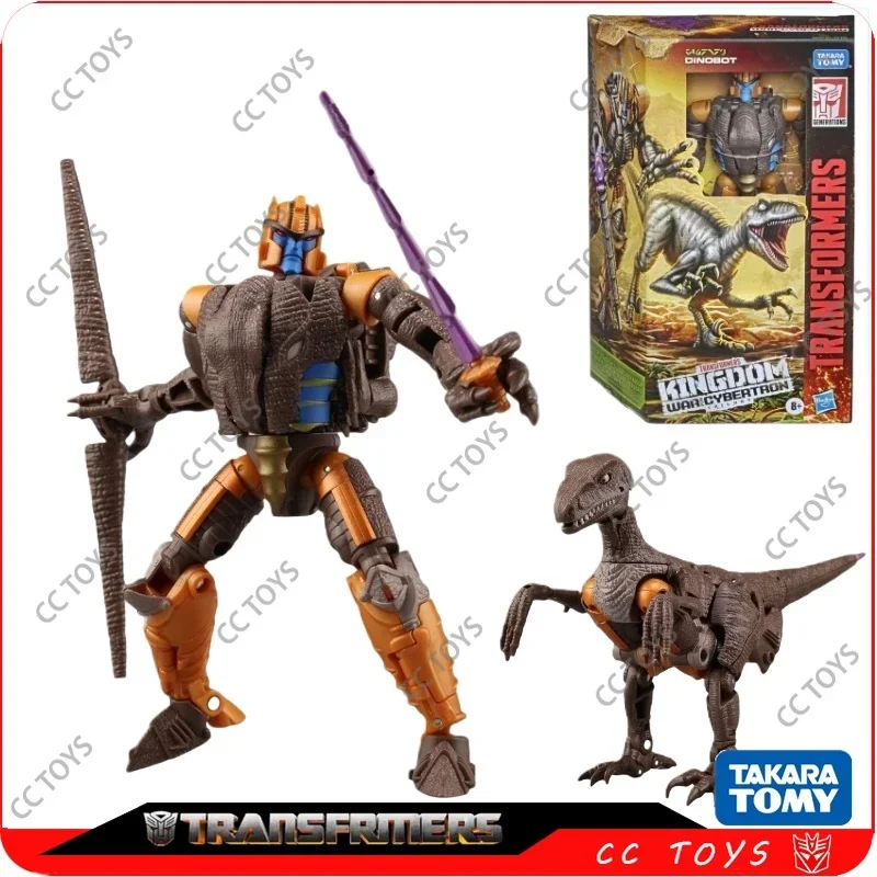 In stock Takara Tomy Transformers Kingdom Series WFC-K18 Dinobot Action Figure Robot Toy Collection Hobby Collectibles