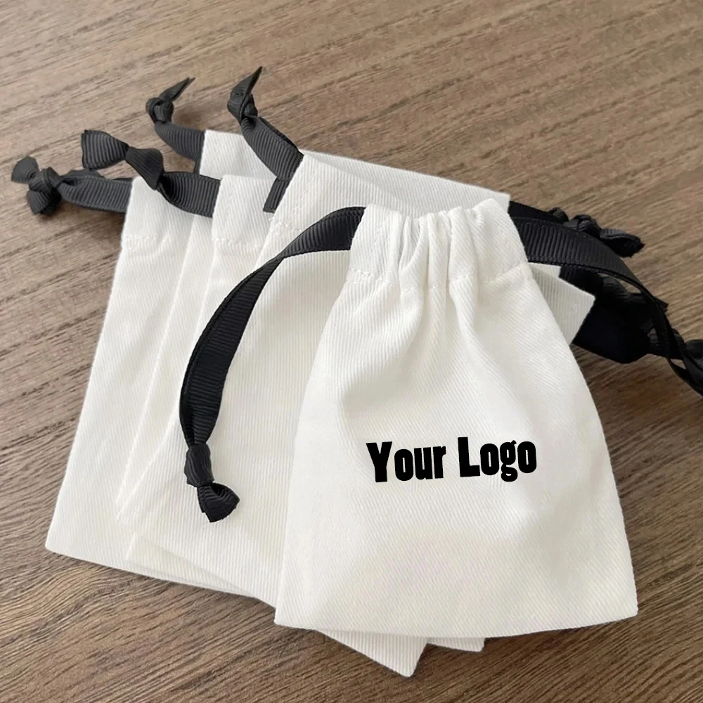 

50/100 шт. персонализированные ювелирные изделия, толстая хлопковая сумка, холст, муслин, лента на шнурке, подарочный карман, свадебные сувениры для гостей, вечеринка