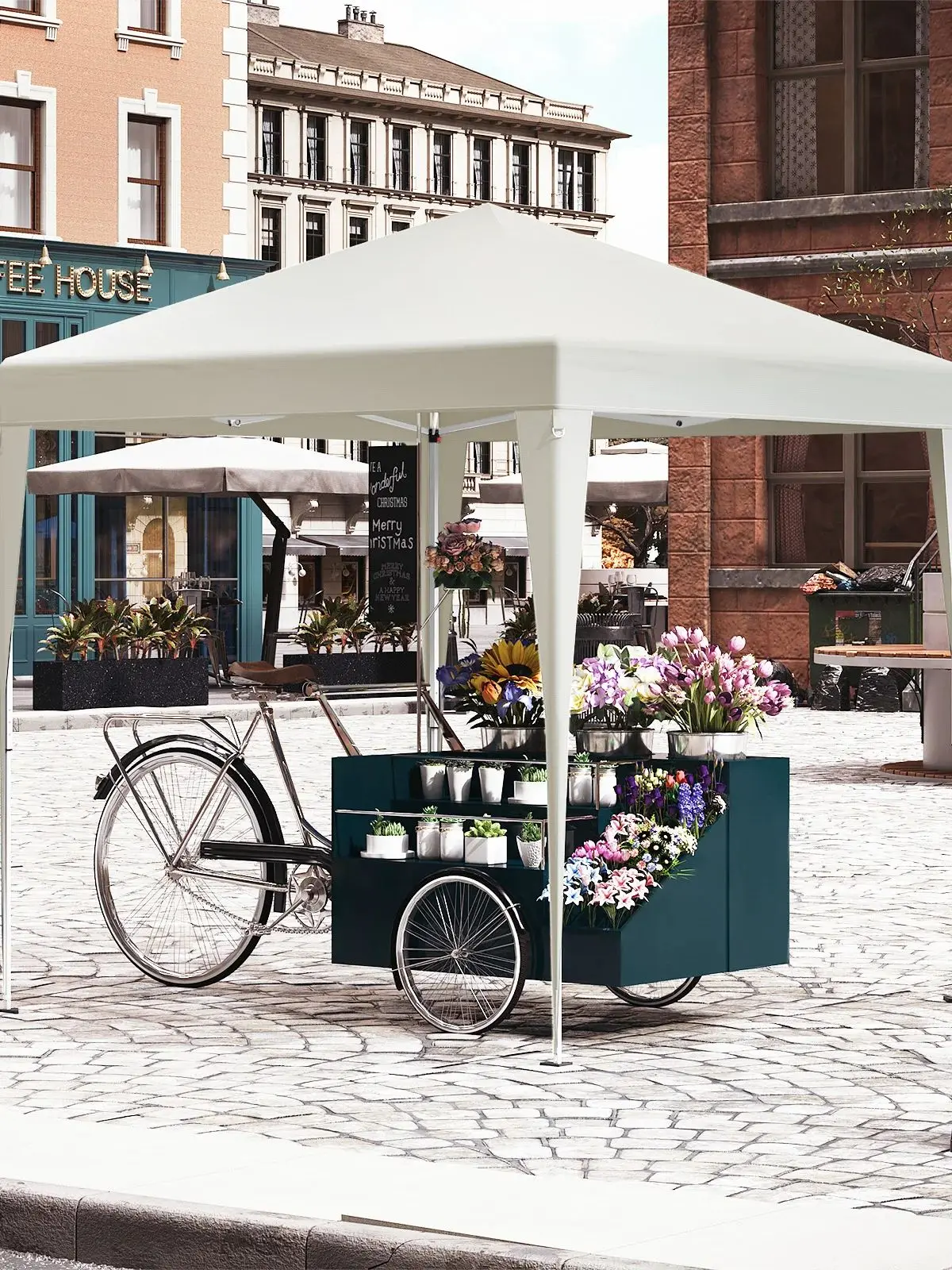 WOLTU 2x2m faltbare Gartenpavillon-Überdachung, Pergola mit 4 Seitenwänden, höhenverstellbar, UV-Schutz, wasserdicht, mit Tragetasche
