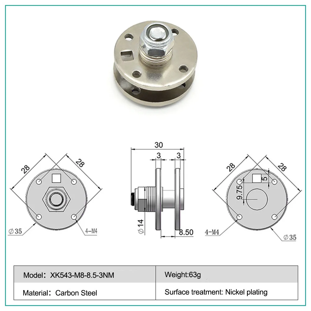 5000 Rotationstestleistung, Scheibendämpfung, 360-Grad-Drehung wie abgebildet, Scheibenschaft, 5000 Rotationstest