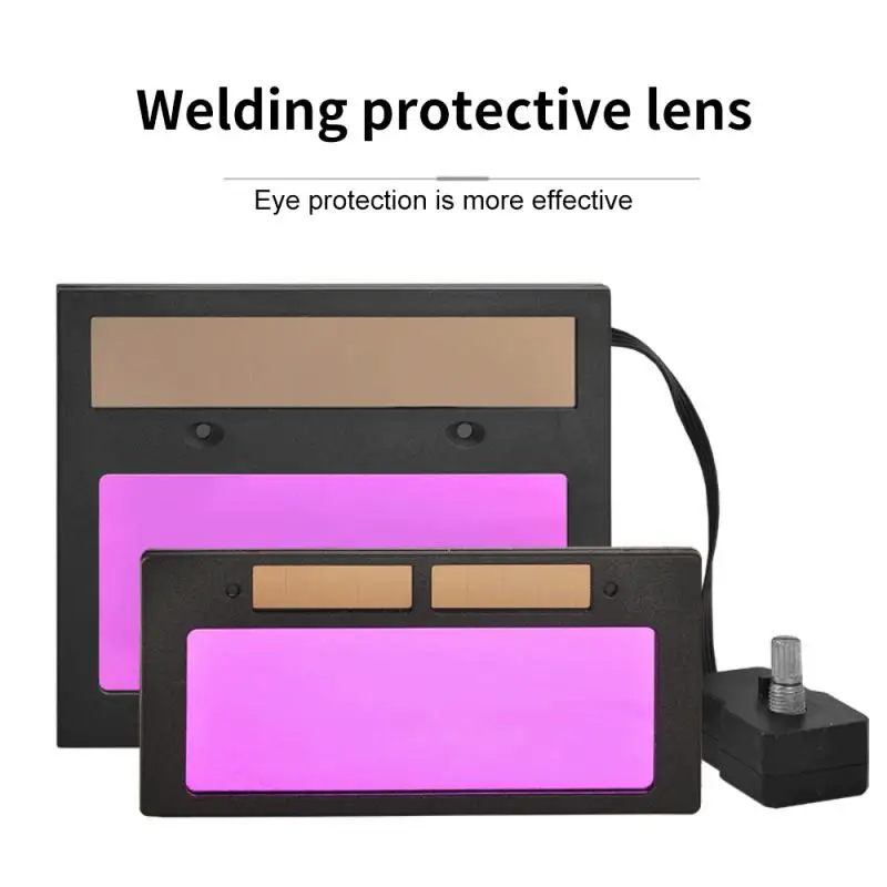 Electric Welding Mask Auto Darkening Filter Creative Electric Welding Protective Lenses Automatic Dimming Portable Universal