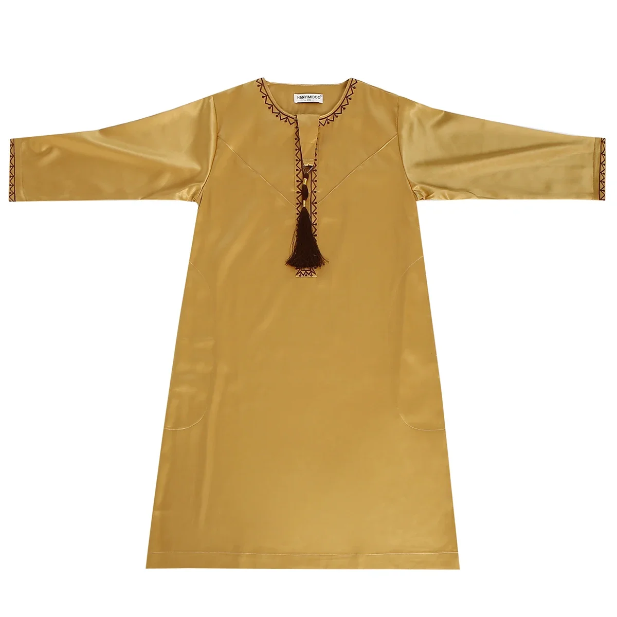 Jubba Thobe avec pompon pour enfants, robe musulmane pour garçons, Djellaba, Dishdasha, Thoub islamique, Abaya, Moyen-Orient, Arabe, Eid Ramadan