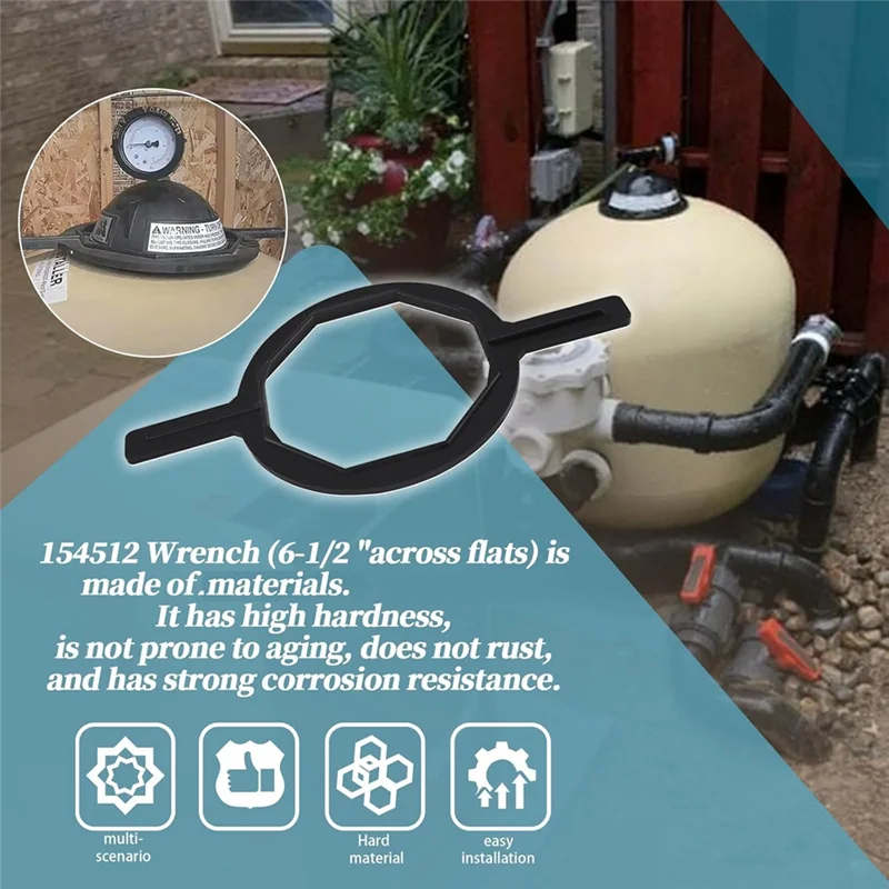 ABJI-Pool & Spa Sand Filter Cap Seal ประแจสําหรับ Pool & Spa Sand Filter Pool & Spa อะไหล่ทดแทน