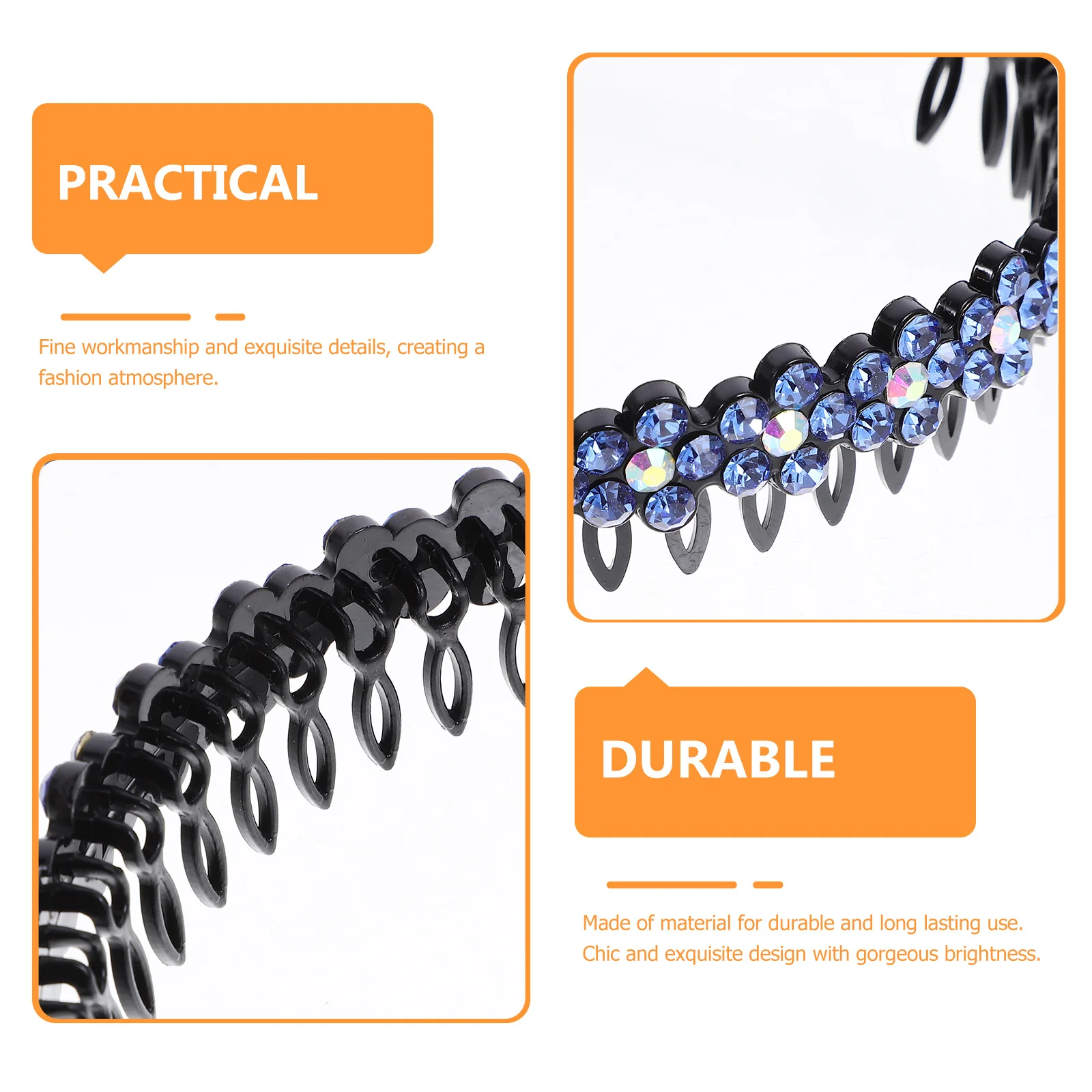 

Anti-Slip Hair Hoops Face Washing Headband Durable Women Headwrap Headdress Elegant Hair Accessories For Party Daily Use Blue