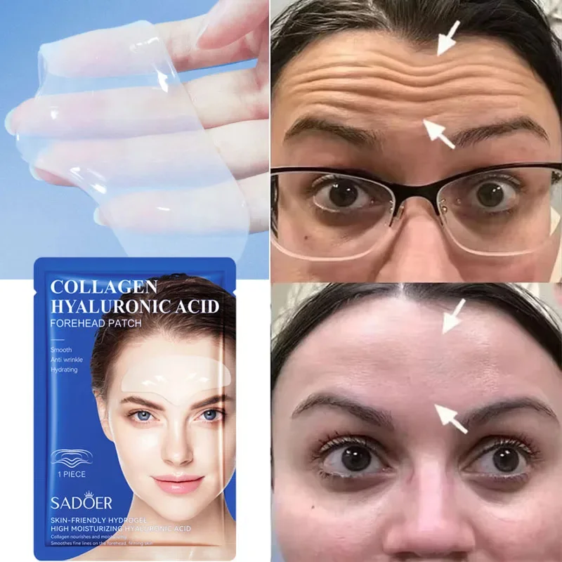 

Forehead Gel Patch Lightening Forehead Wrinkle Anti-Wrinkle Firming Mask Frown Hyaluronan Stickers Anti-Aging Face Skin Care