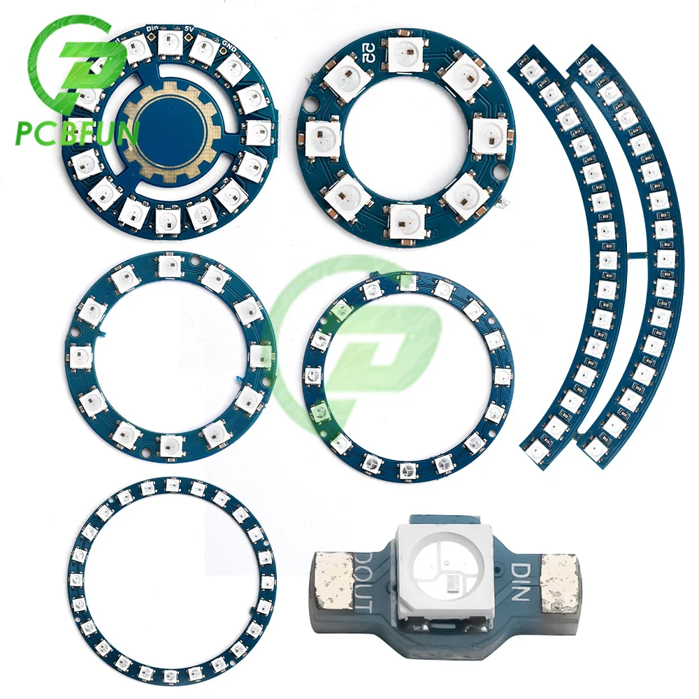 1 8 12 16 Channel WS2812 WS2812B WS 2811 5050 RGB LED Lamp Panel Module 1Bit 8Bit 12Bit 16Bit 24Bit 60Bit LED Precise