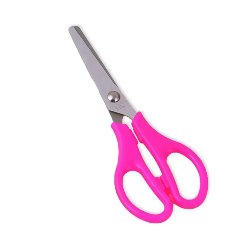 Children's Scissor Head Design Manual Art Supplies Student Scissors Multi-functional Paper Shear for Album Diary