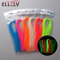 Ellllv, oropel luminoso de 6 colores, Material de brillo nocturno para pesca con mosca, atado de moscas, señuelo de Jigging de agua salada, fabricación de aparejos Sabiki