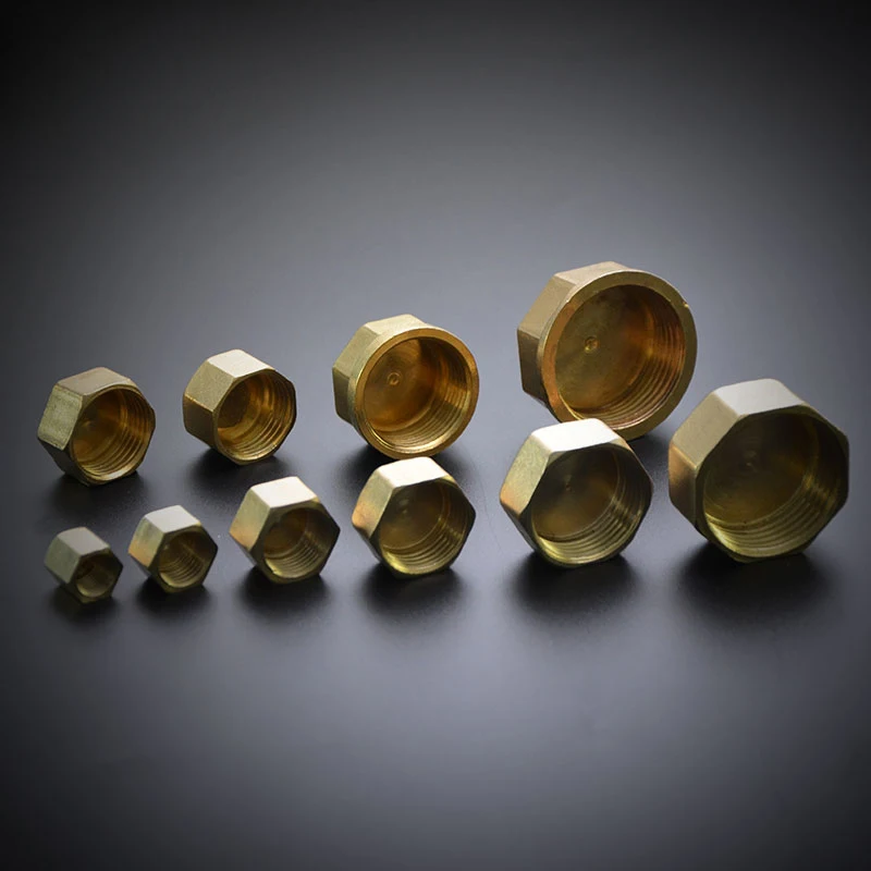 1/8 "1/4" 3/8 "1/2" 3/4 "1" 암나사 황동 파이프 육각 머리 황동 스토퍼 엔드 캡 플러그 배관 피팅 커넥터 어댑터