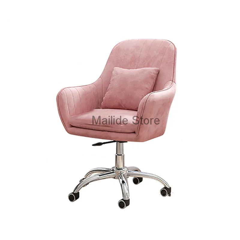 Nordic Home Office Chairs Modern Creative Office Furniture Backrest Computer Chair Lift Swivel Armchair Soft Cushion Game Chair