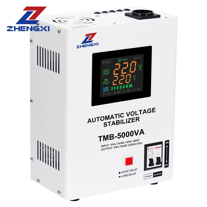 DMB Home AVR 220V AC Автоматические регуляторы напряжения/стабилизаторы 1kva 2kva 3kva 5kva 8kva 10kva Настенный монтаж для использования SVC