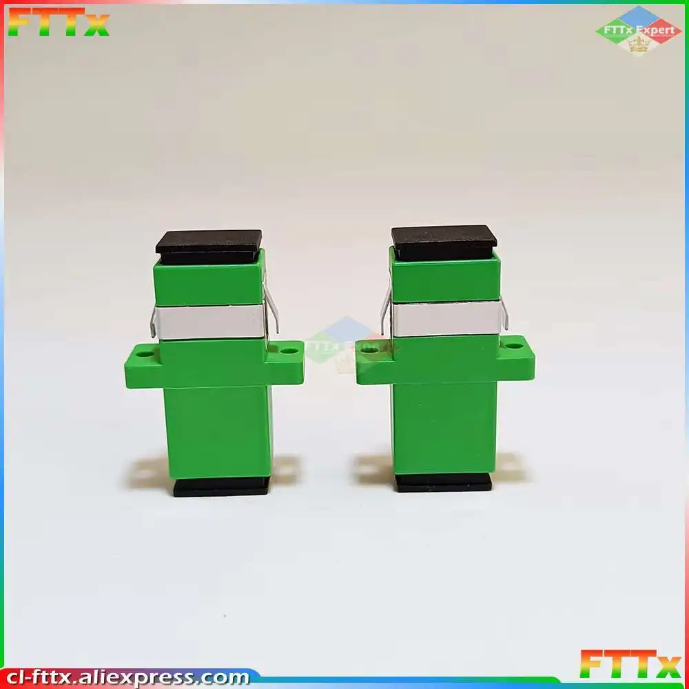 10/20/30/50PCS/LOT SC APC UPC Single Mode Optical Fiber Connector Flange Head Coupler Square joint Adapter