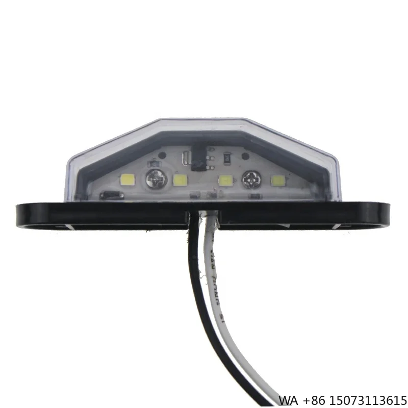 

12-24 В водонепроницаемый 4-светодиодный фонарь номерного знака для автомобиля, прицепа, грузовика, лодки, галогенный задний фонарь