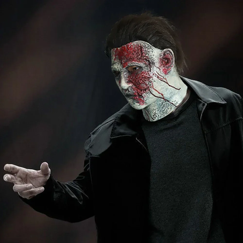 무서운 살인마 괴물 마스크, 성인 할로윈 코스튬 파티, 공포 악마 코스 소품, 노벨티 코스튬 장식