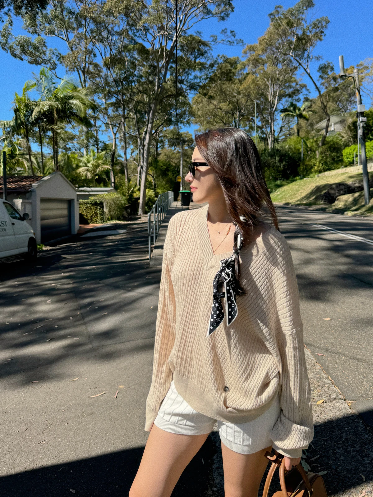 

Свитер TZCO 24 осенний повседневный вязаный из ультрамягкого хлопка, свободного кроя, с узором «косичка» и цветочным дизайном