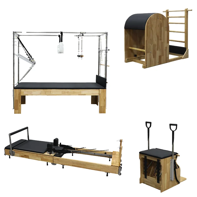 Hot Sale! Commercial Maple Wooden Pilates Reformer | Studio-Grade Pilates Equipment, Reformer Bed for Body Sculpting & Fitness
