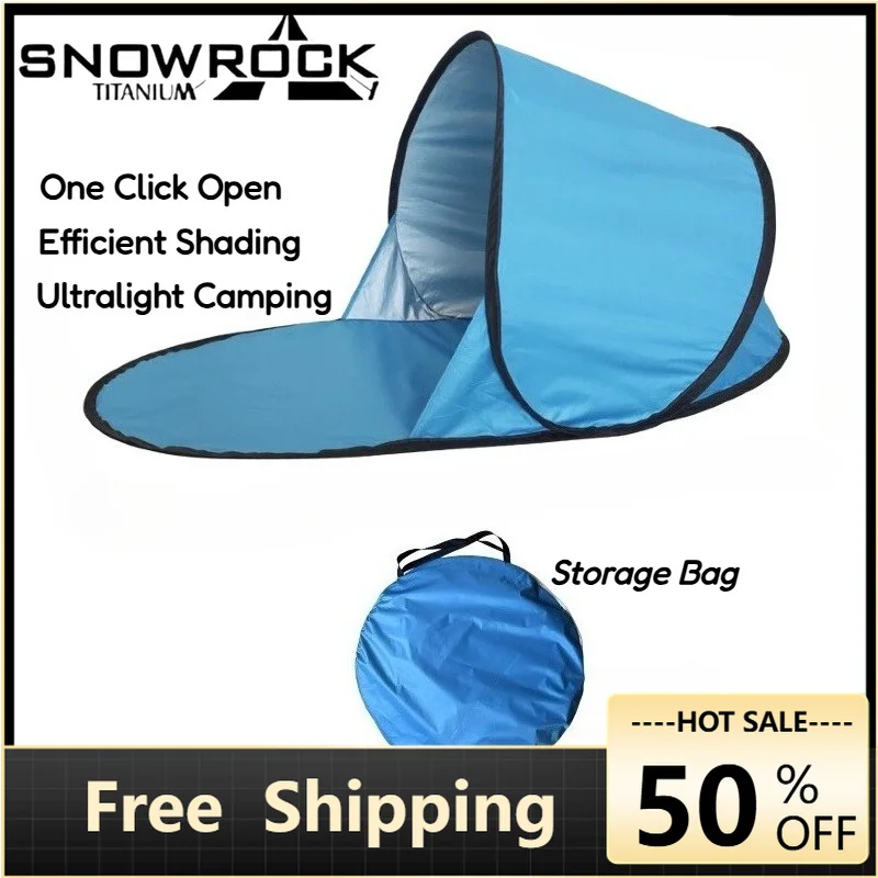 

SNOWROCK Outdoor Portable Tent Quick Opening Single Sun Protection Waterproof Beach Automatic Ultralight Tent for Camping Hiking