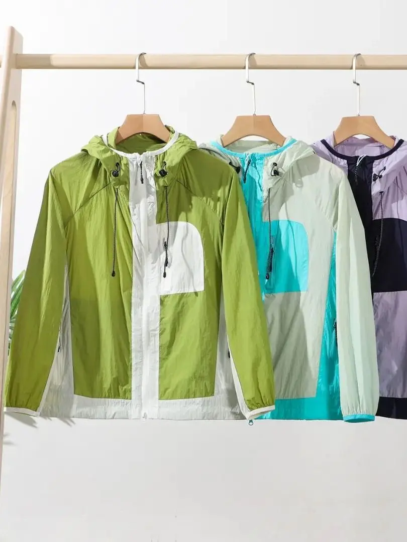 

Уличная тонкая водонепроницаемая куртка с защитой от солнца UPF50, для походов и альпинизма, унисекс, модная, нейлоновая, с длинными рукавами