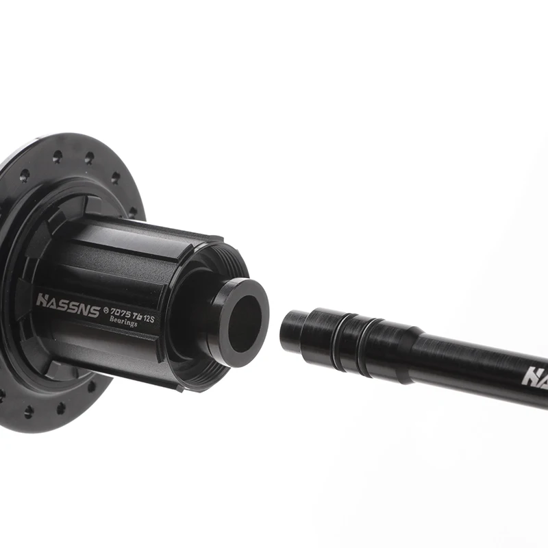 HASSNS MTB Steckachse Adapter Mountainbike Welle Hinterradnabe Spieße 12 bis 9 mm 15 bis 9 mm Steckachse Adapter Fahrrad Rad Axishub – Detail 8