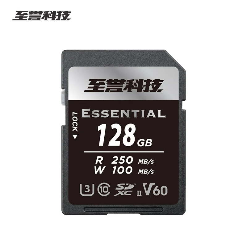 Exascend SDXC Memory Card V60 U3 C10 USH-II Essential 128GB 512GB Read up to 250MB/S Flash Memory Card 100% Original SD Card