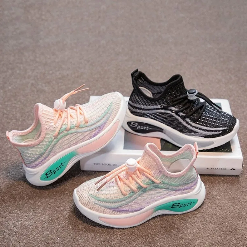 

Модные кокосовые туфли для мальчиков и девочек на весну и осень. Дышащие сетчатые кроссовки с мягкой подошвой. Амортизирующий.