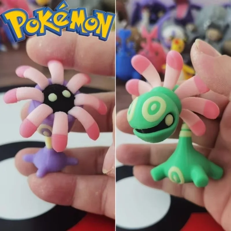דמויות פוקימון חדשות Lileep Cradily Proportion World 1:20 Diy הדפסת 3D דמויות קרטון קאוואי מודל ילדים מתנות חג המולד צעצועים חמודים