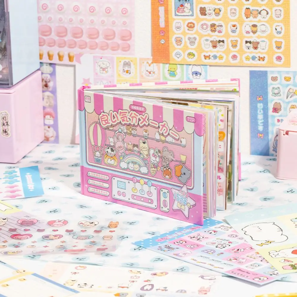 

Набор из 72 милых наклеек с мультяшными рисунками для творчества, скрапбукинга, декора телефонов и бутылок для воды, ручной работы