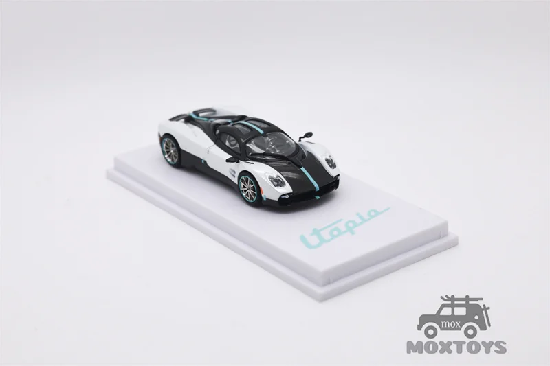CM 모델 1:64 Pagani Utopia 펄 화이트 카본 다이캐스트 모델 자동차