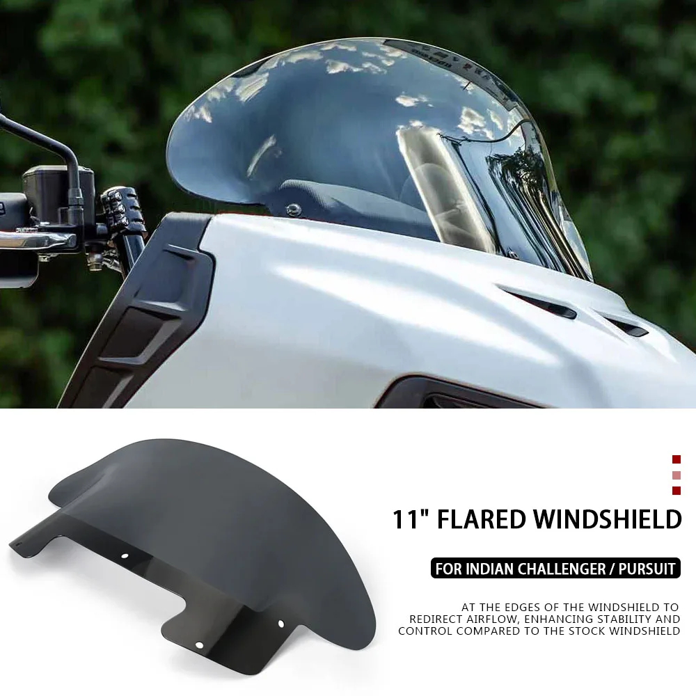 

2020-2025 11" Windshield Windshield Deflector Fairing Cover Durable Part Motorcycle Accessories For Indian Challenger Pursuit