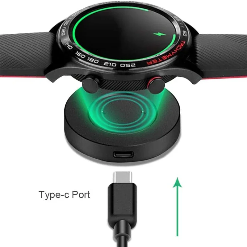 Dock Charger com USB Rápido Cabo de Carregamento, Adaptador Base, Desktop Stand Holder, Huawei Watch GT, GT 2, GT2, Honor, Magic Smartwatch